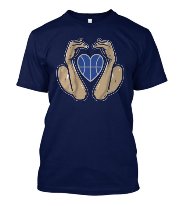 Basketball Heart With Flexed Arms T-Shirt