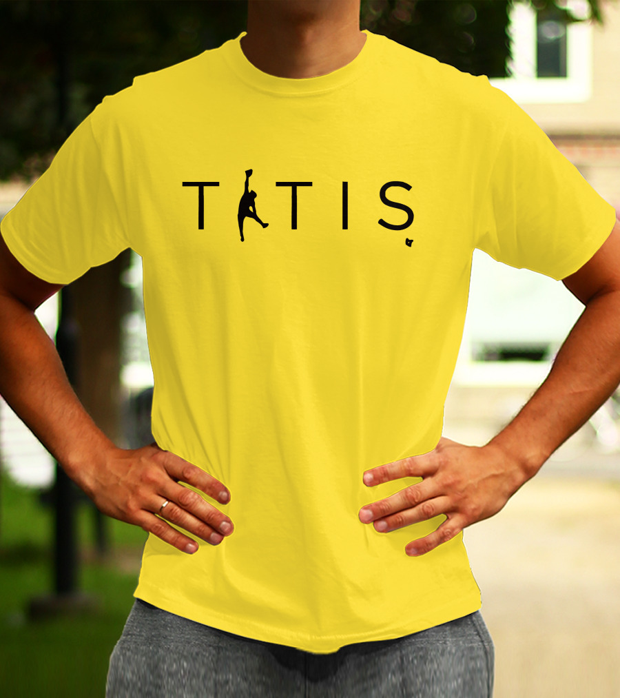 TATIS Air Niño Basketball Logo Yellow T-Shirt