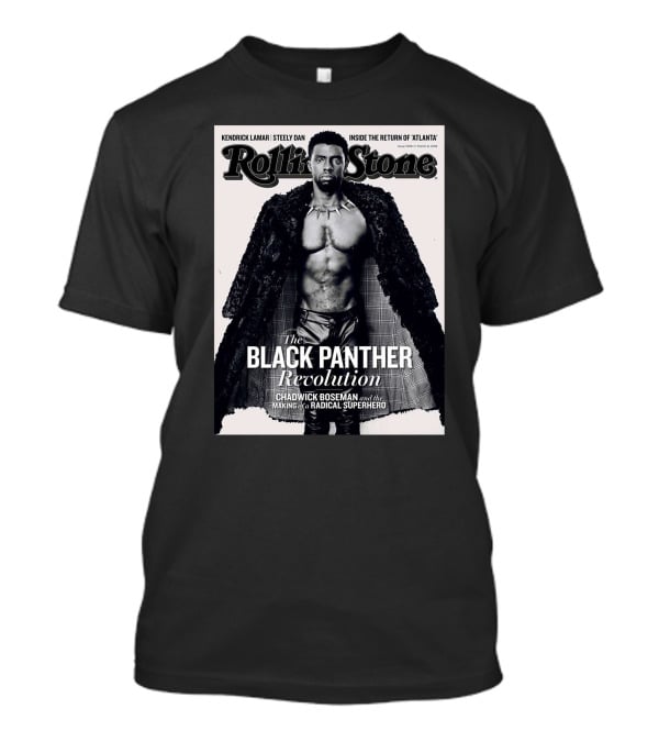 Rolling Stone Black Panther Revolution Chadwick Boseman Radical Superhero T-Shirt