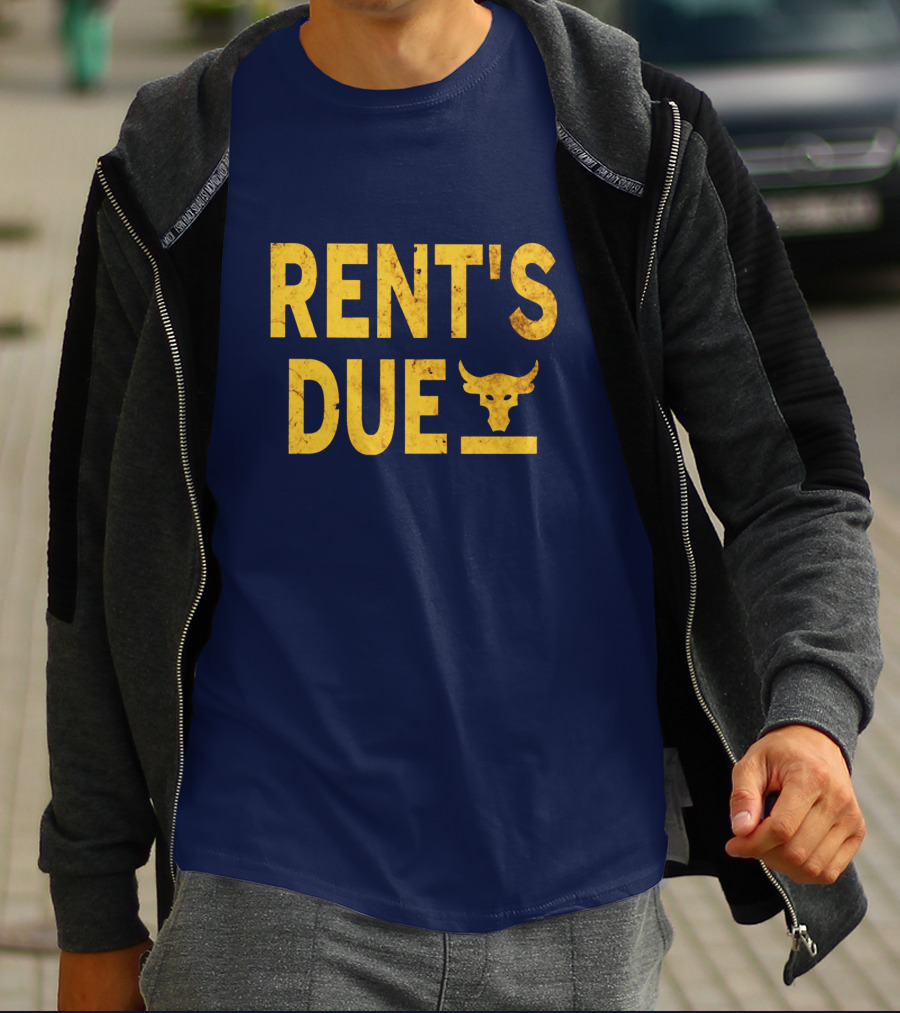 RENT'S DUE Bull Skull T-Shirt