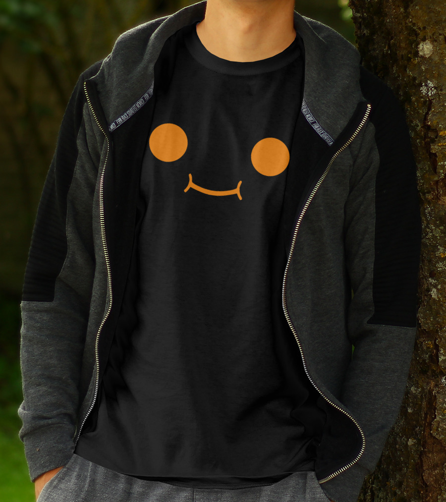 Fundy Smiley Face Minimalist Black-Shirt T-Shirt