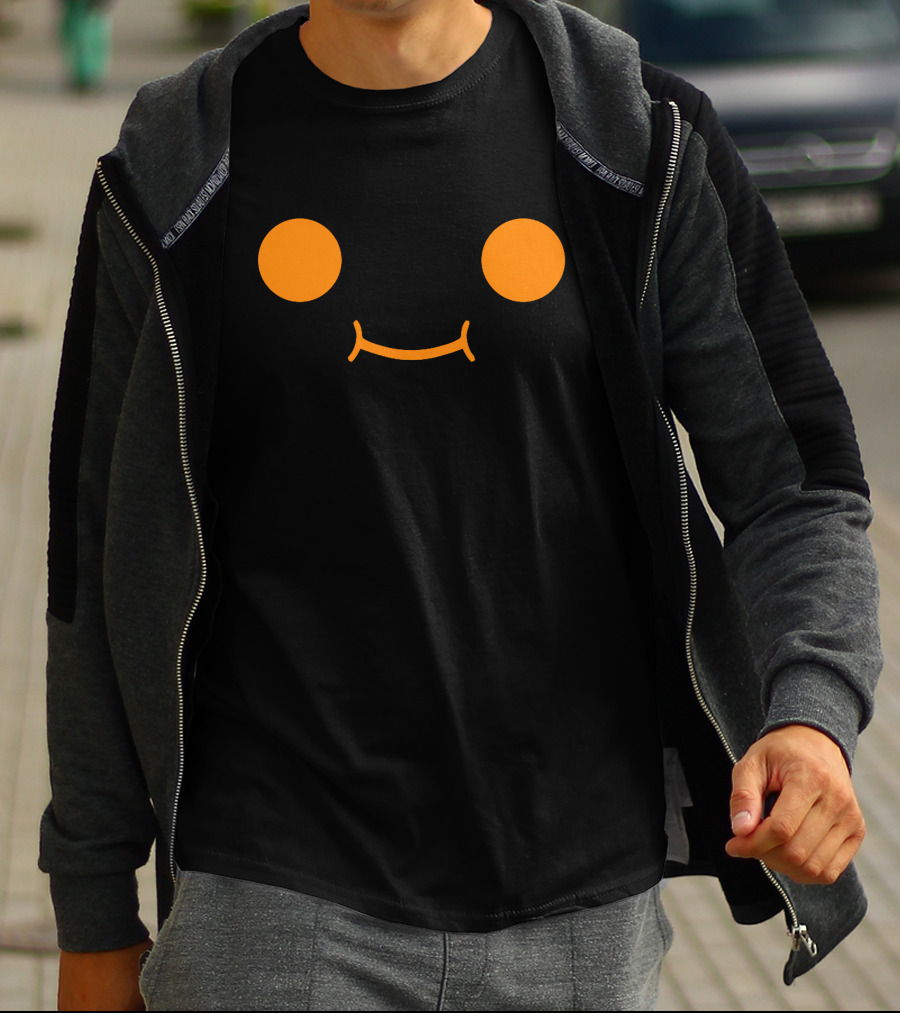 Fundy Smiley Face Minimalist Black-Shirt T-Shirt