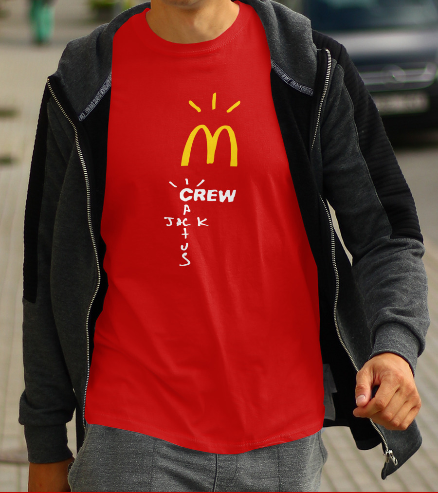 Cactus Jack McDonald's Crew Collection Travis Scott Merch T-Shirt