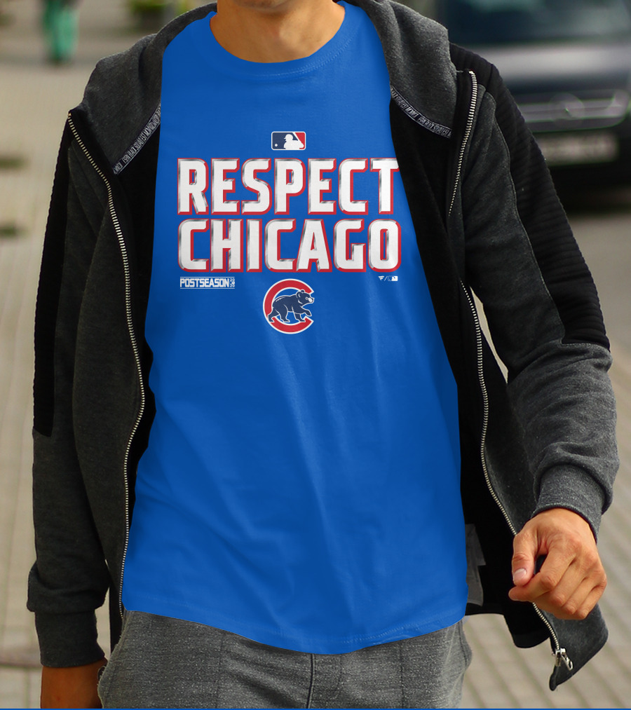Respect Chicago Cubs Postseason MLB T-Shirt