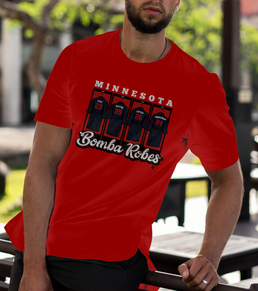 Minnesota Bomba Robes Cruz Buxton Kepler Donaldson Baseball T-Shirt