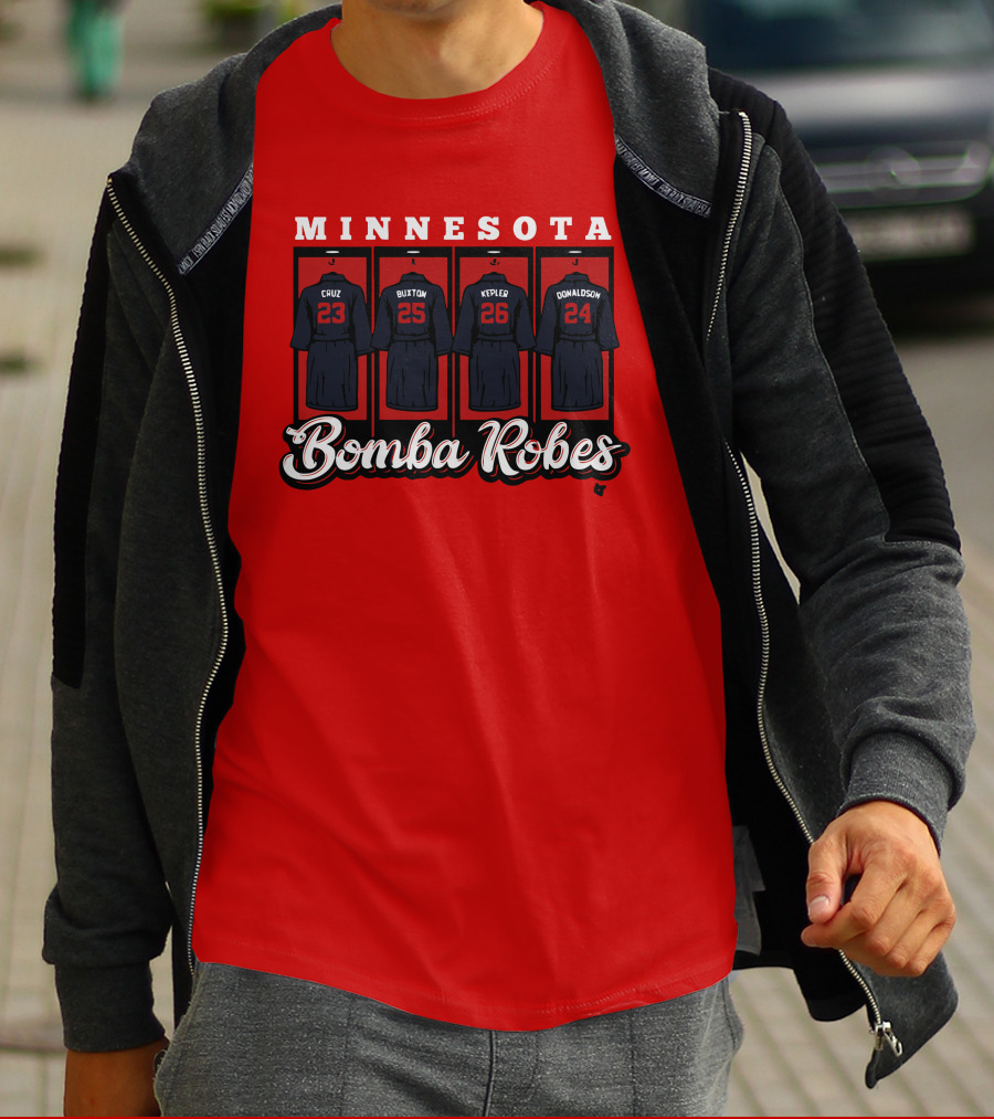 Minnesota Bomba Robes Cruz Buxton Kepler Donaldson Baseball T-Shirt