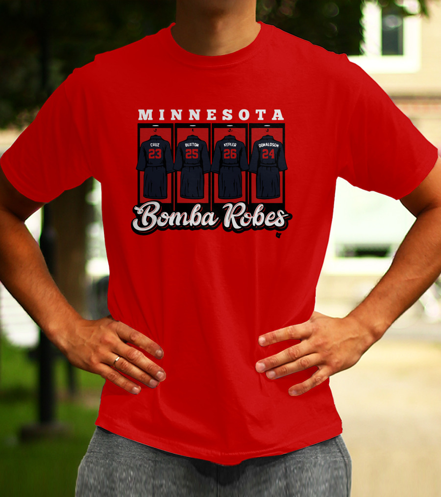 Minnesota Bomba Robes Cruz Buxton Kepler Donaldson Baseball T-Shirt