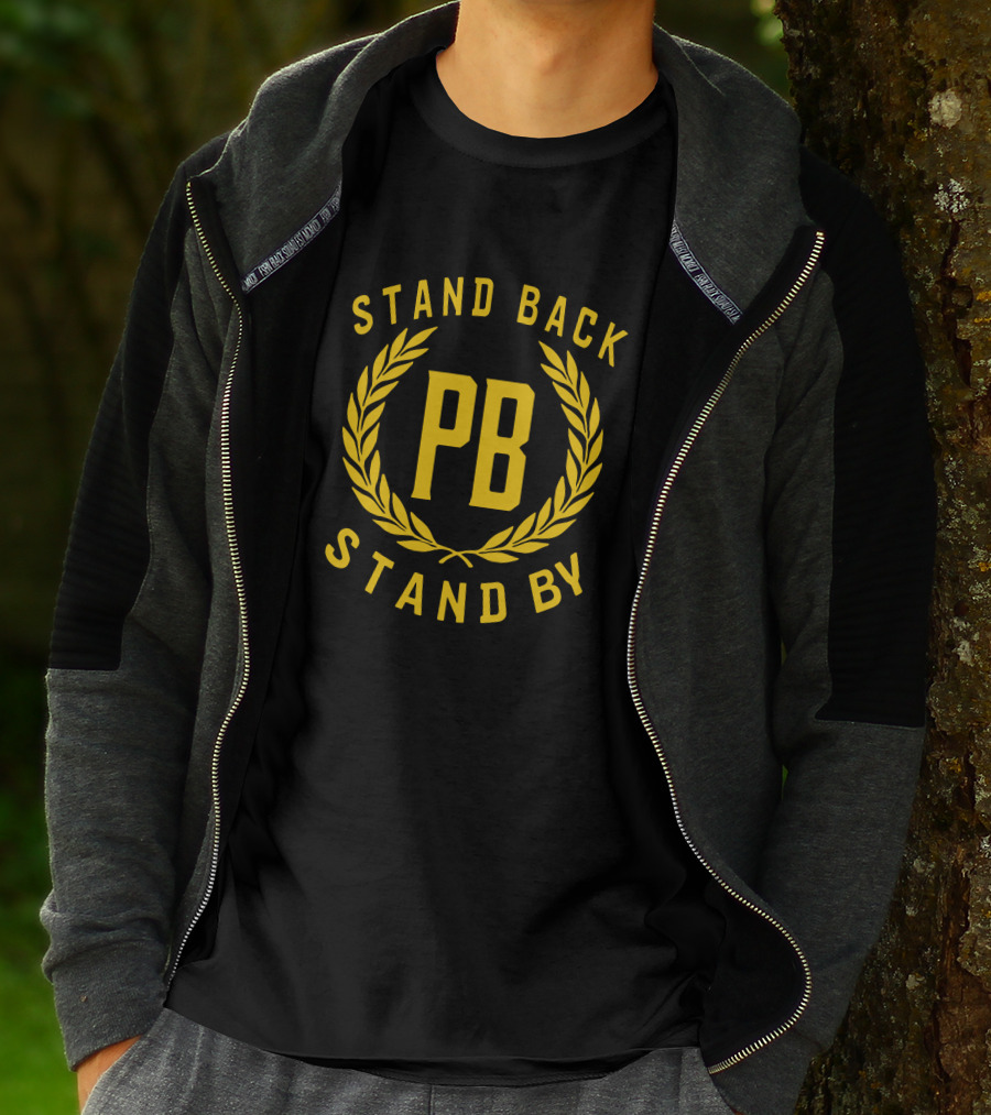STAND BACK PB STAND BY Laurel Emblem T-Shirt