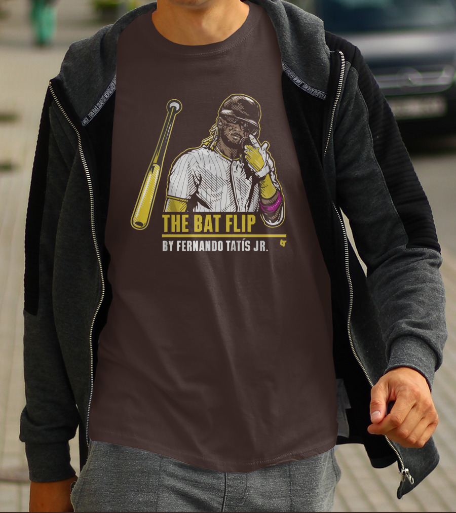 The Bat Flip By Fernando Tatis Jr. San Diego Padres T-Shirt