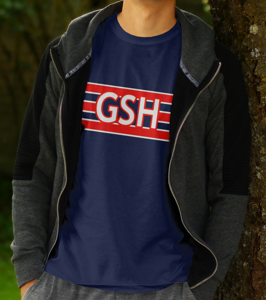 GSH Chicago Bears Stripe Emblem T-Shirt