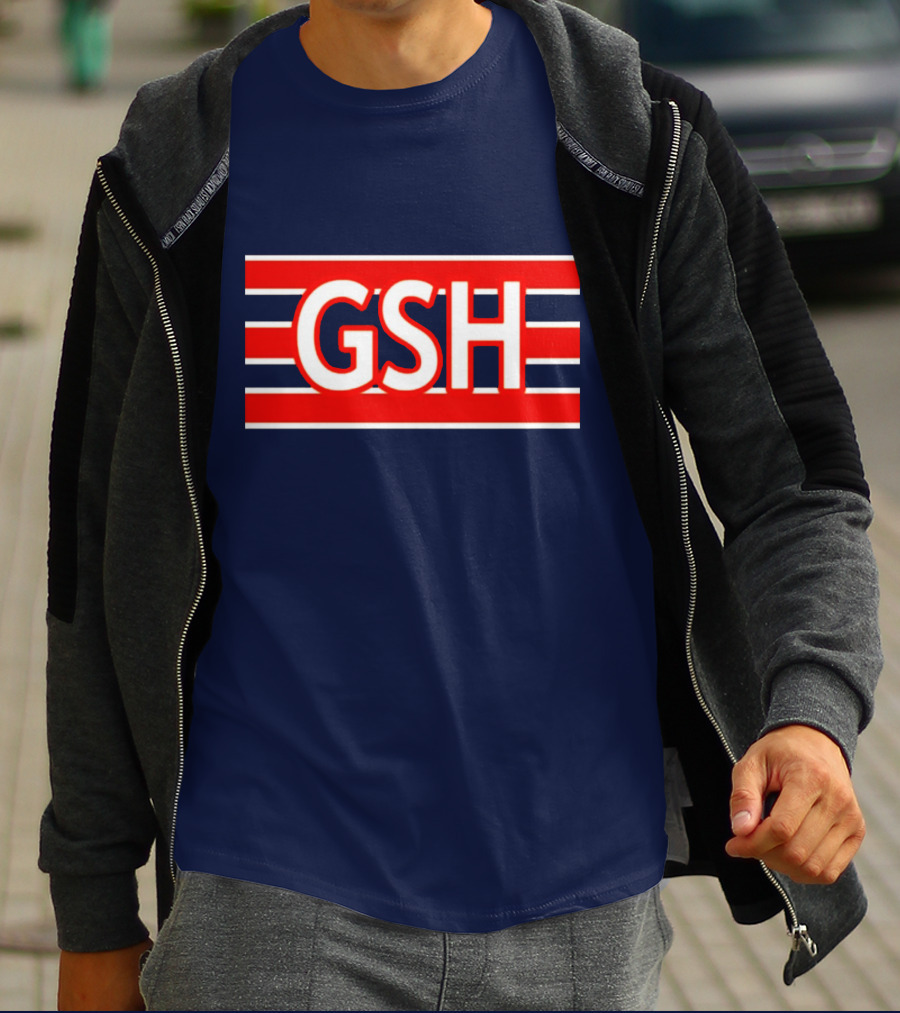 GSH Chicago Bears Stripe Emblem T-Shirt
