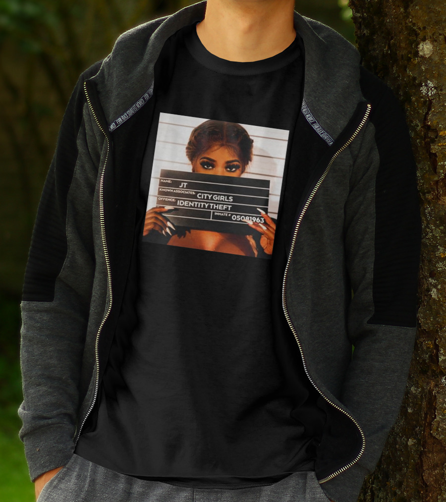 JT Identity Theft Mugshot City Girls T-Shirt