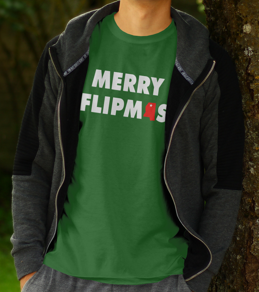 Merry Flipmas Lane Kiffin Alabama Holiday Tshirt T-Shirt