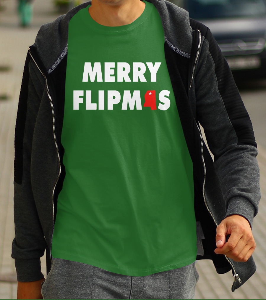 Merry Flipmas Lane Kiffin Alabama Holiday Tshirt T-Shirt