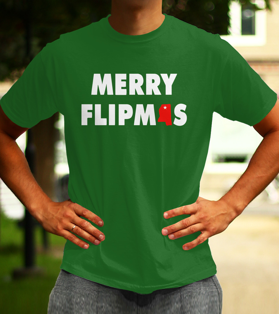 Merry Flipmas Lane Kiffin Alabama Holiday Tshirt T-Shirt