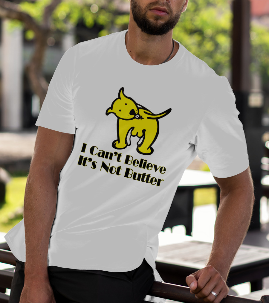 I Can't Believe It's Not Butter Yellow Dog T-Shirt
