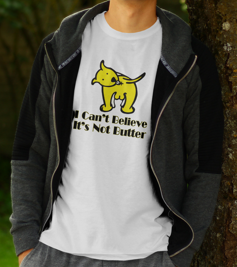 I Can't Believe It's Not Butter Yellow Dog T-Shirt