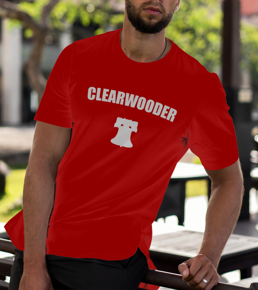 Clearwooder Liberty Bell Icon Red T-Shirt