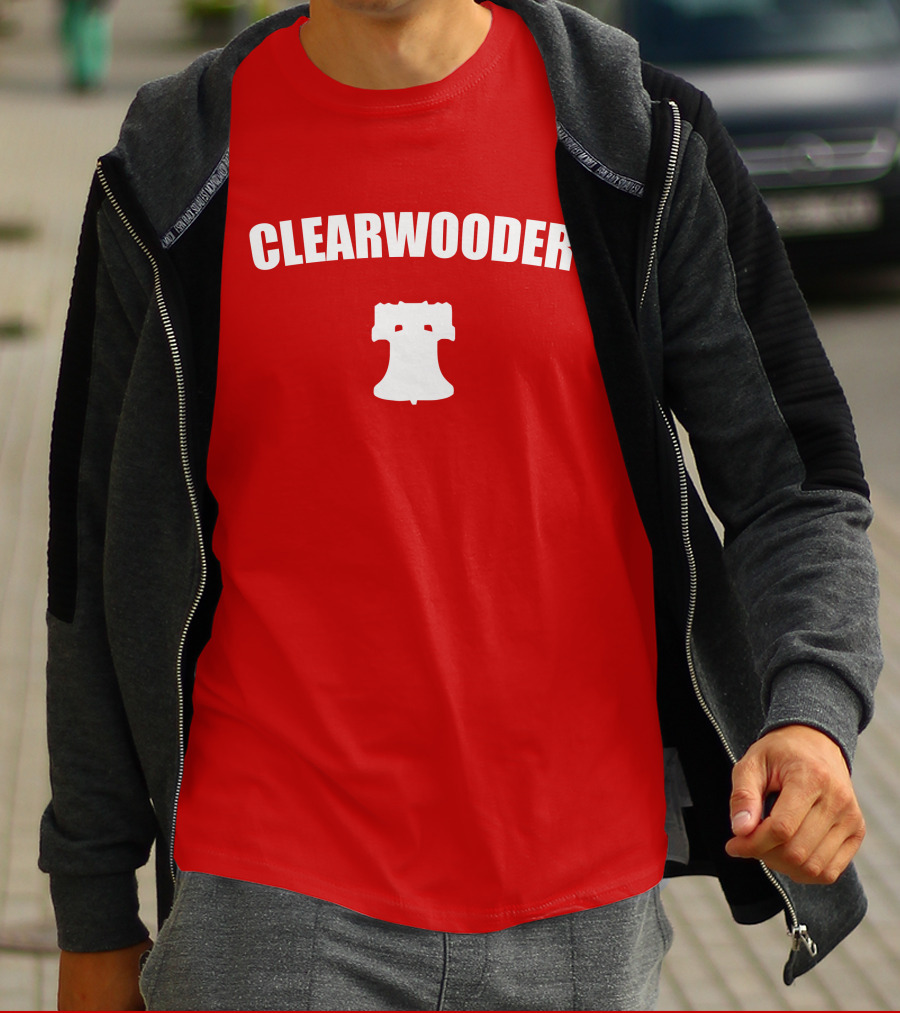 Clearwooder Liberty Bell Icon Red T-Shirt