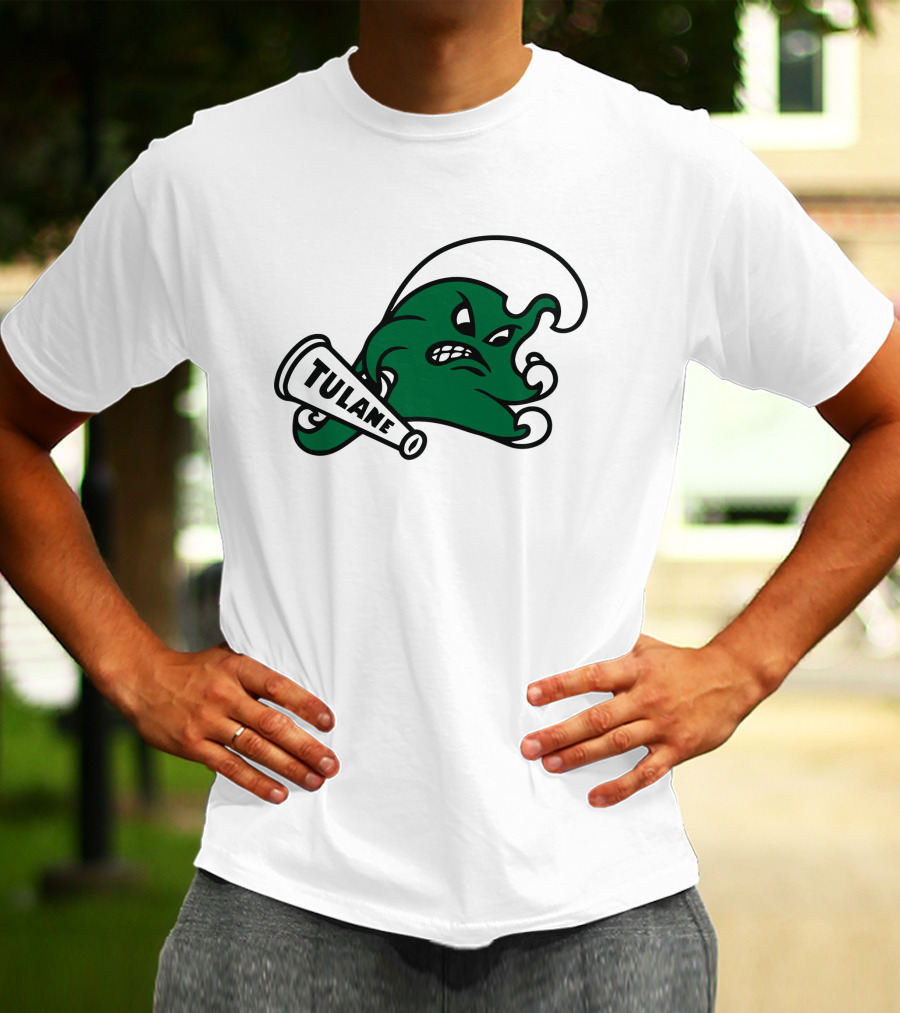 Tulane Angry Wave Halter Top T-Shirt