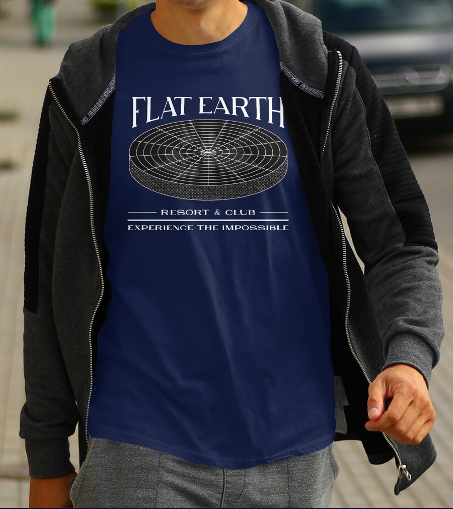 Flat Earth Resort And Club Experience The Impossible T-Shirt