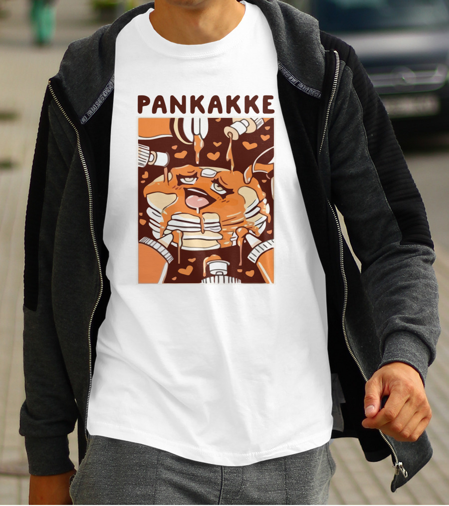 Pankakke Melting Pancake Heart Candies Syrup Bottles T-Shirt