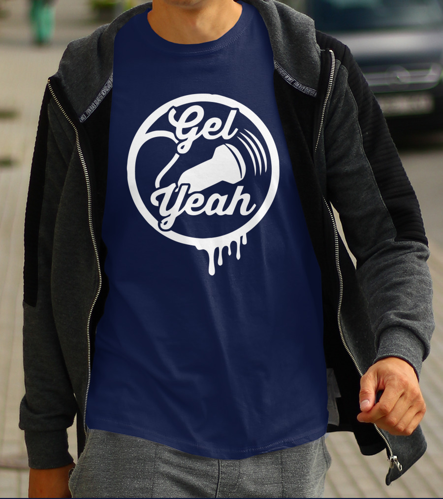 Gel Yeah Sonographers Ultrasound Probe Dripping Circle T-Shirt