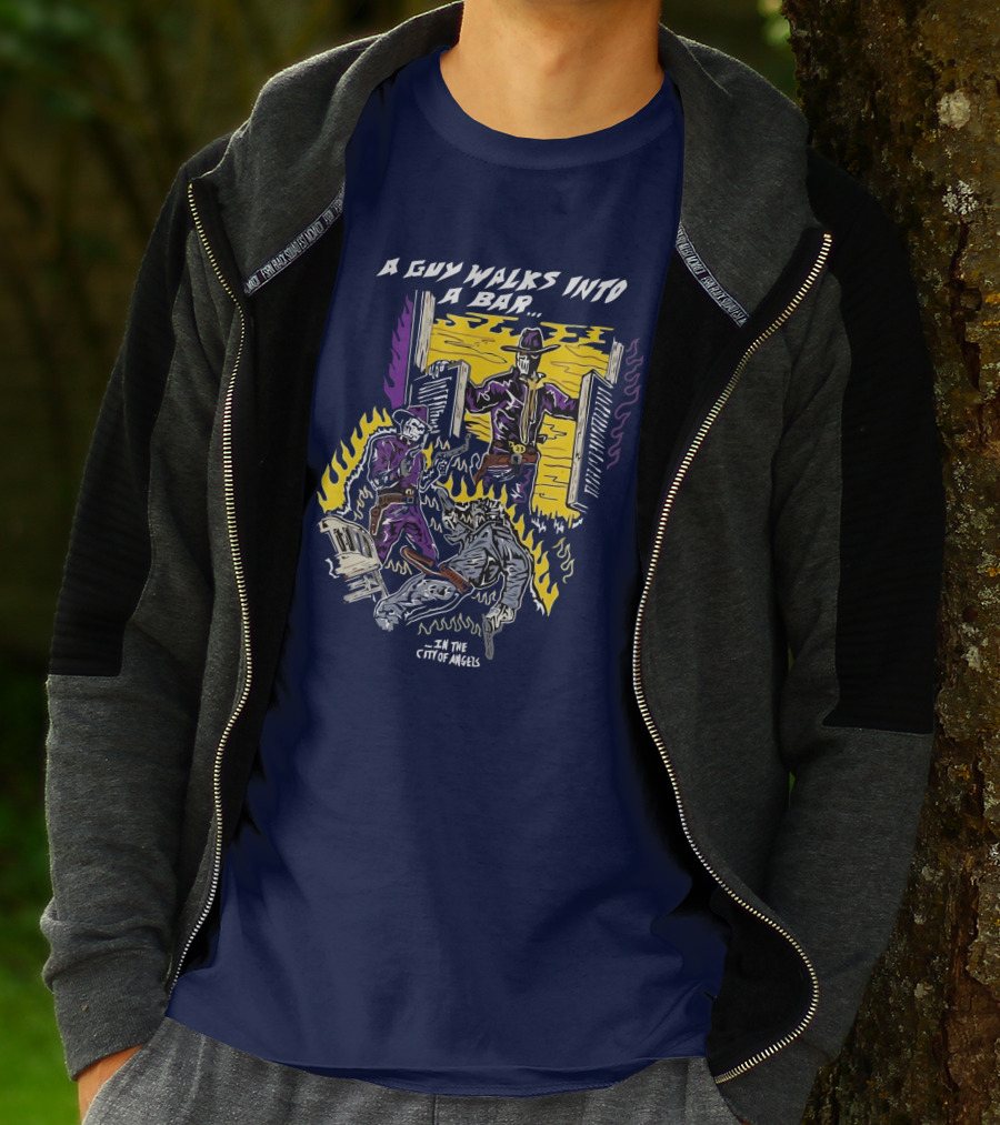 A Guy Walks Into A Bar In The City Of Angels T-Shirt
