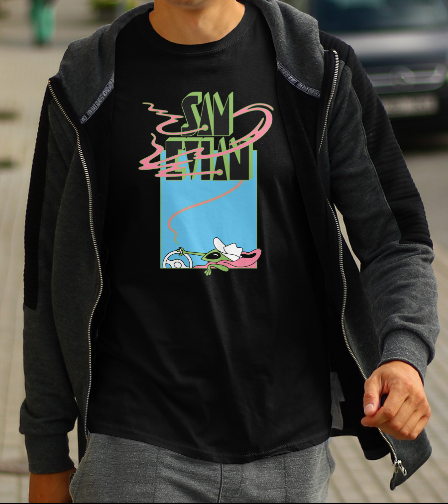 Sam Evian Alien Driver UFO T-Shirt