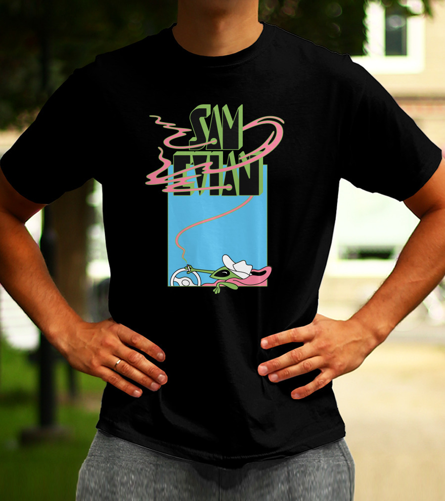 Sam Evian Alien Driver UFO T-Shirt