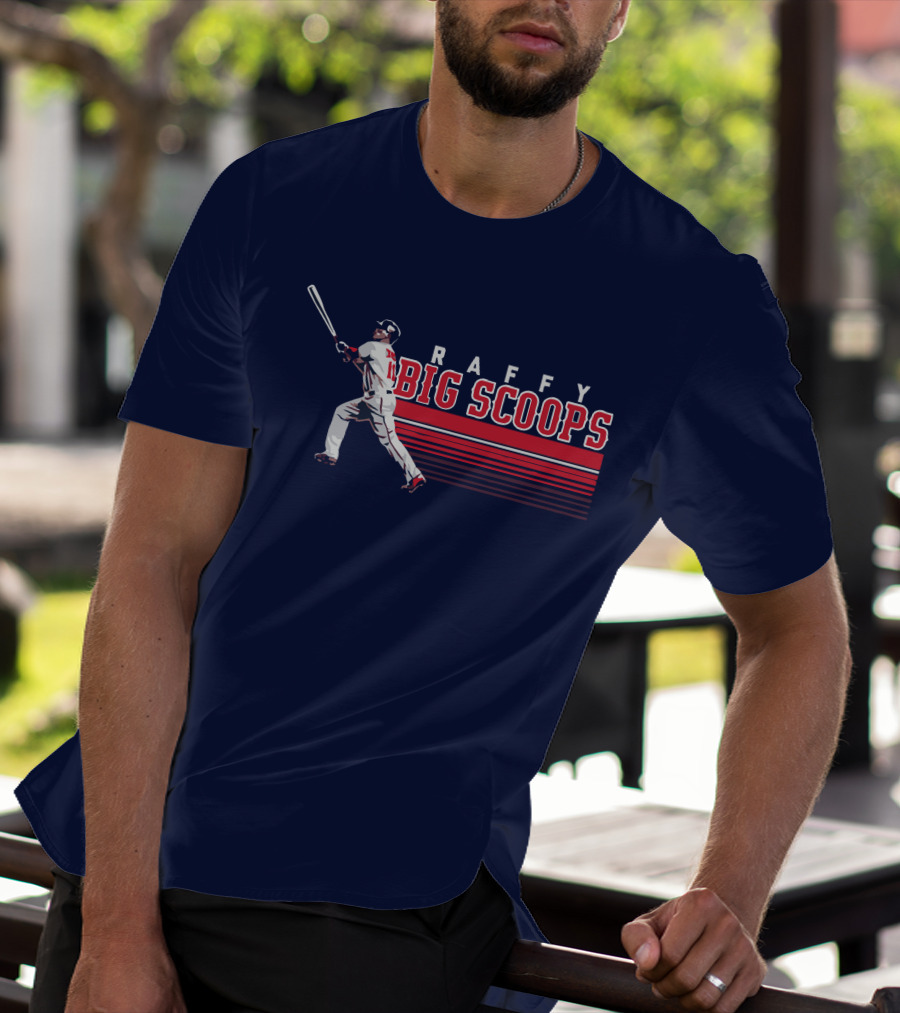 Raffy Big Scoops Baseball Player Silhouette With Bat T-Shirt