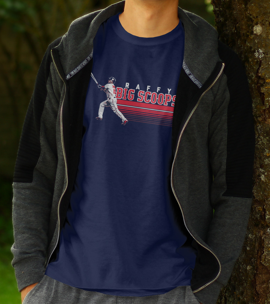 Raffy Big Scoops Baseball Player Silhouette With Bat T-Shirt