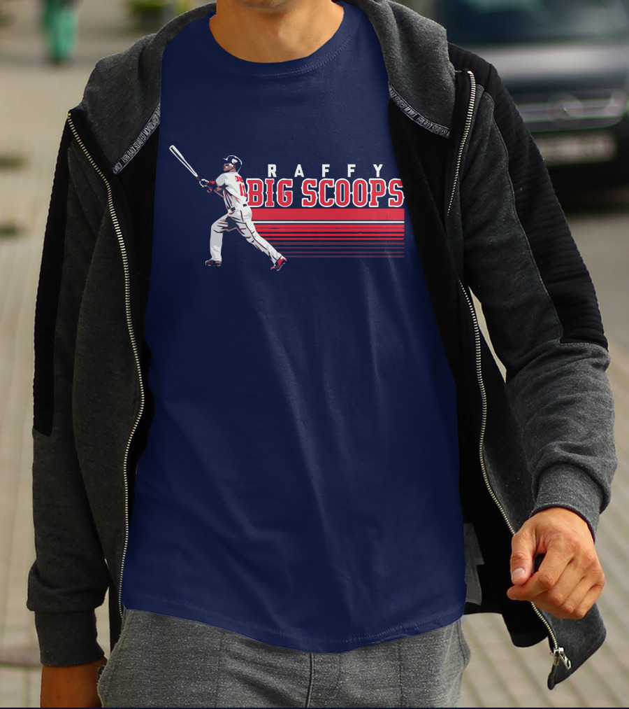 Raffy Big Scoops Baseball Player Silhouette With Bat T-Shirt