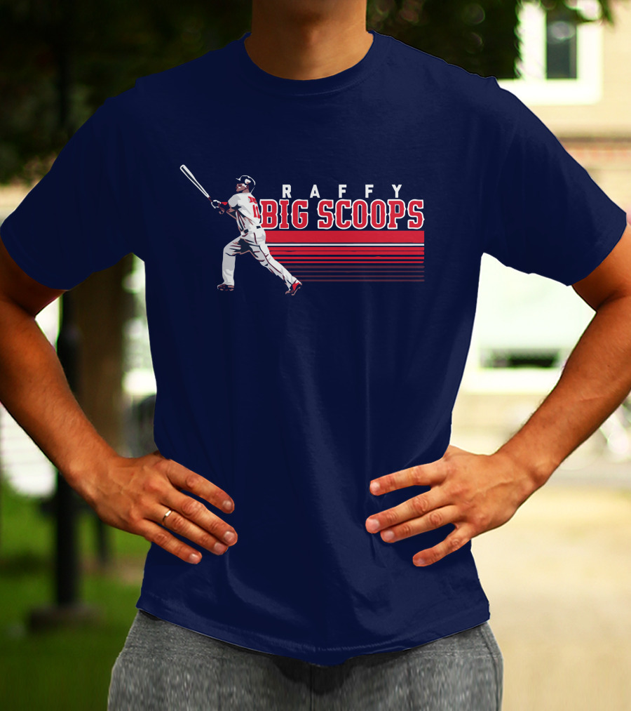 Raffy Big Scoops Baseball Player Silhouette With Bat T-Shirt