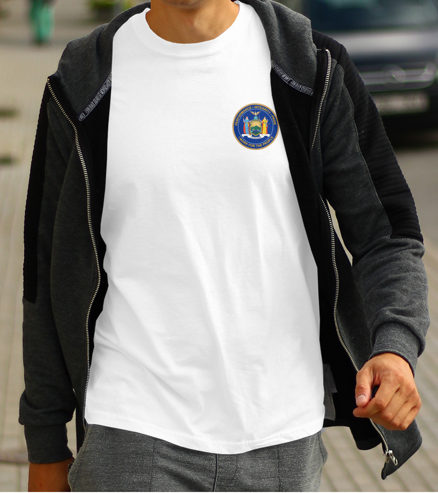 New York State Excelsior Governor Seal Badge T-Shirt