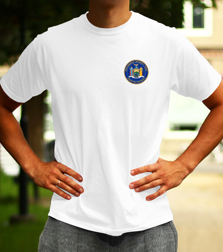 New York State Excelsior Governor Seal Badge T-Shirt