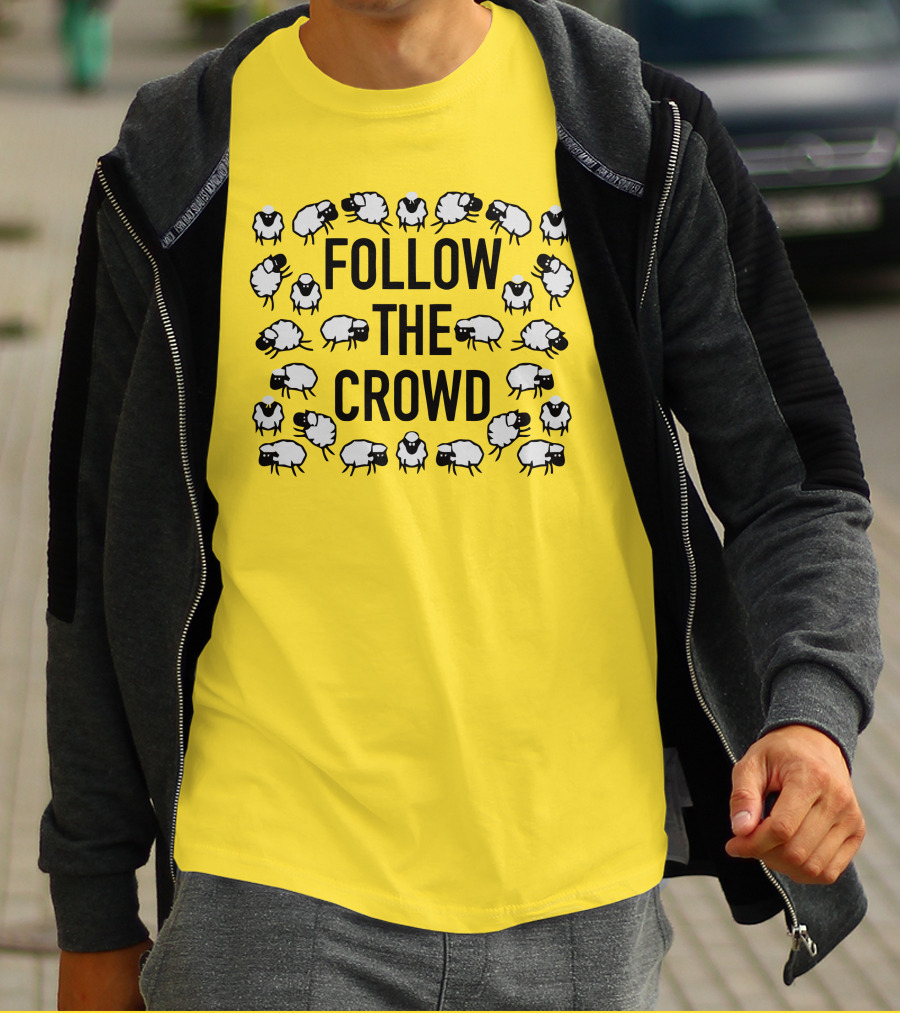 Follow The Crowd Vlog Creations Sheep T-Shirt