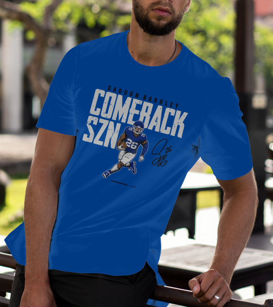 Saquon Barkley Comeback SZN 26 Football T-Shirt