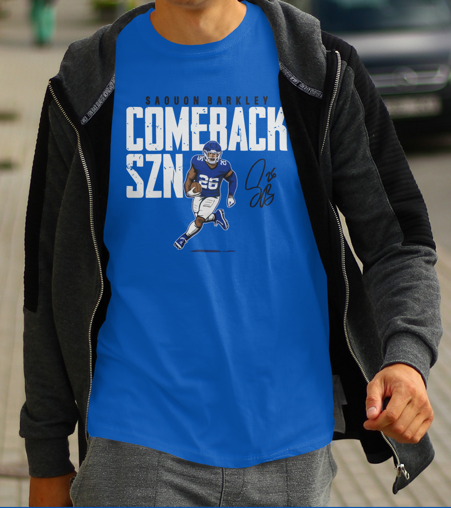 Saquon Barkley Comeback SZN 26 Football T-Shirt