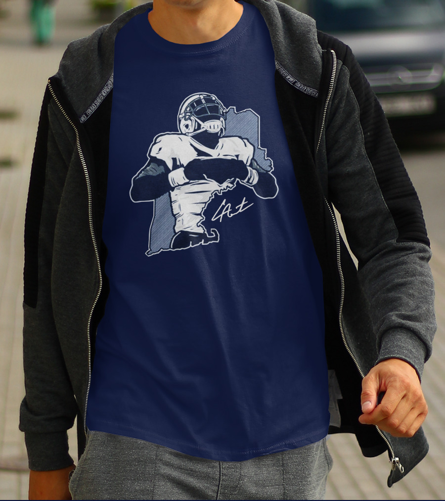 Cam Newton Celebration Football Player Signature Pose T-Shirt