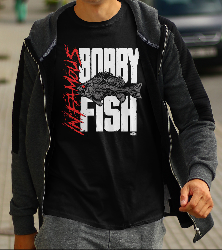 Bobby Fish Infamous AEW Red Star T-Shirt