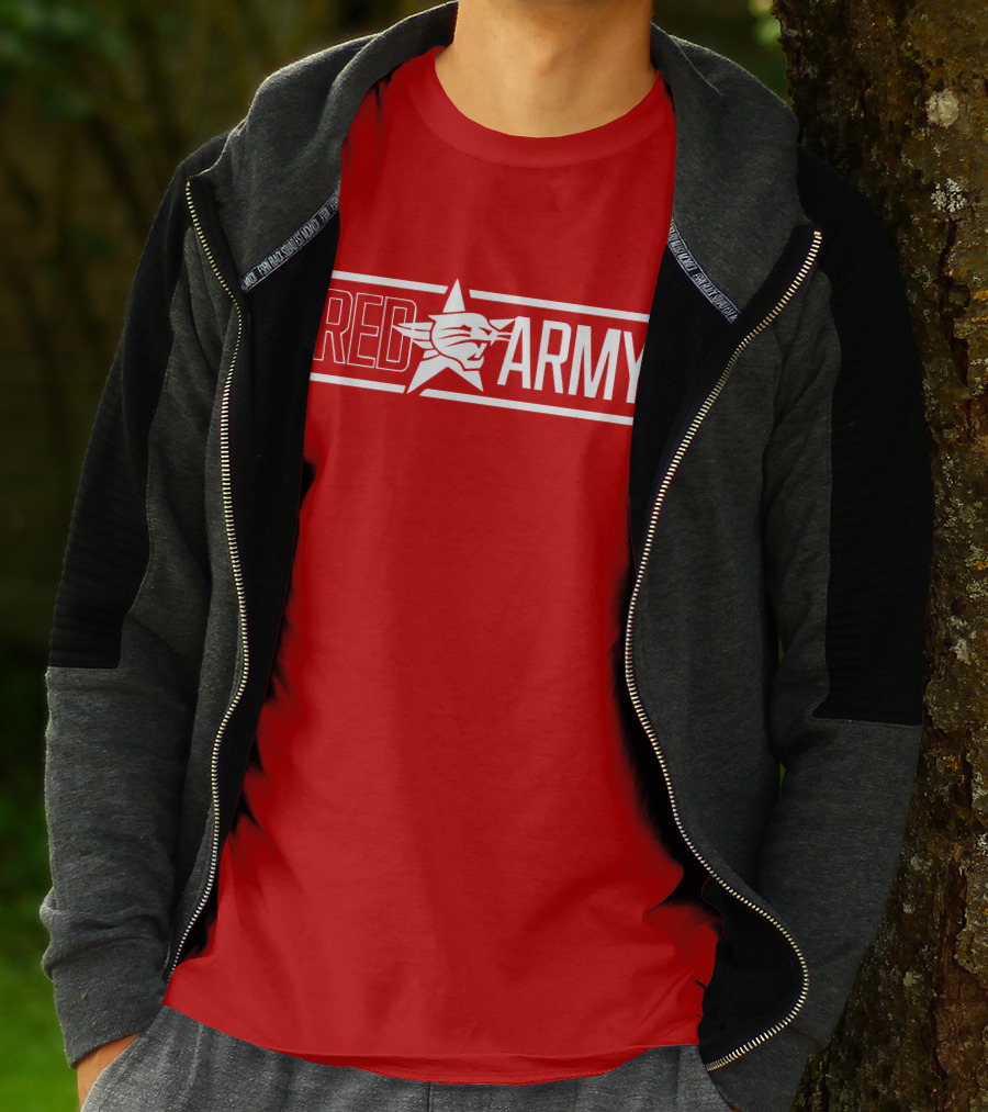 Red Perth Wildcats Fan Army T-Shirt