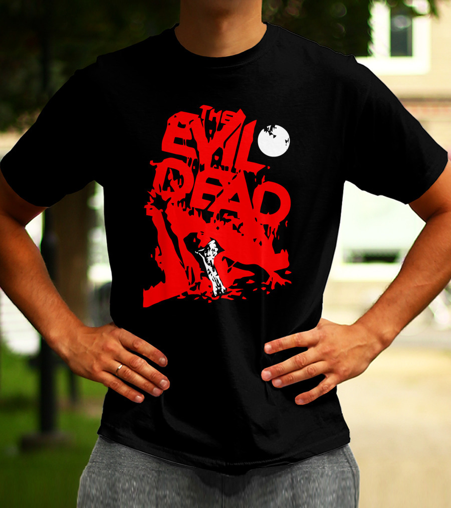 The Evil Dead Red Axe Moon T-Shirt