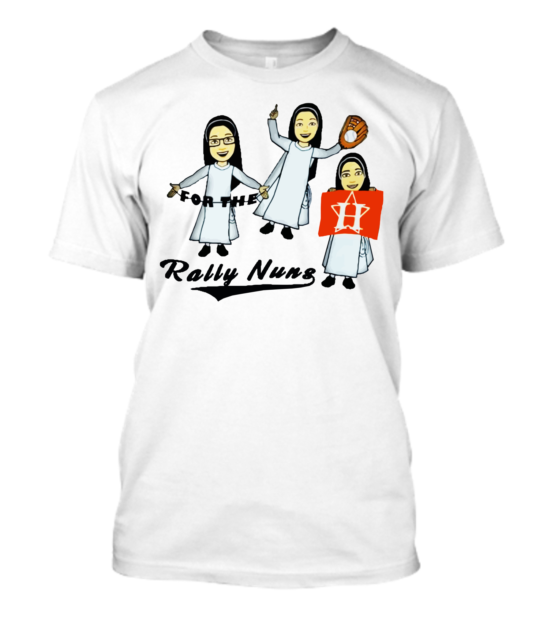 Rally Nuns For The Houston Astros Baseball Fan Spirit T-Shirt