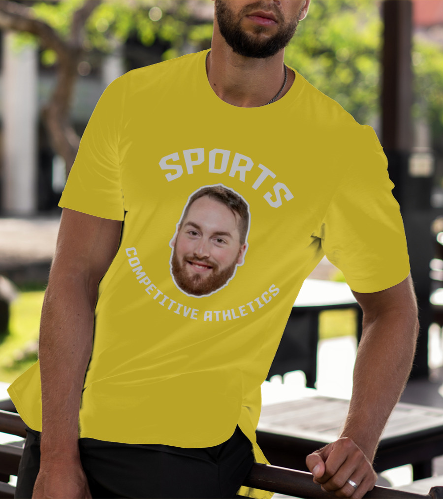 SPORTS COMPETITIVE ATHLETICS BEARDED FACE T-Shirt