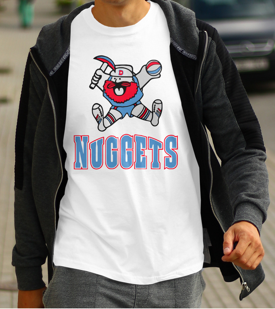 Denver Nuggets Old School Miner Mascot T-Shirt