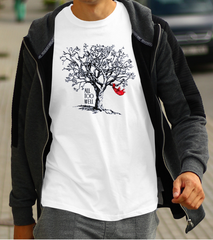 Taylor Swift All Too Well Tree With Red Scarf T-Shirt