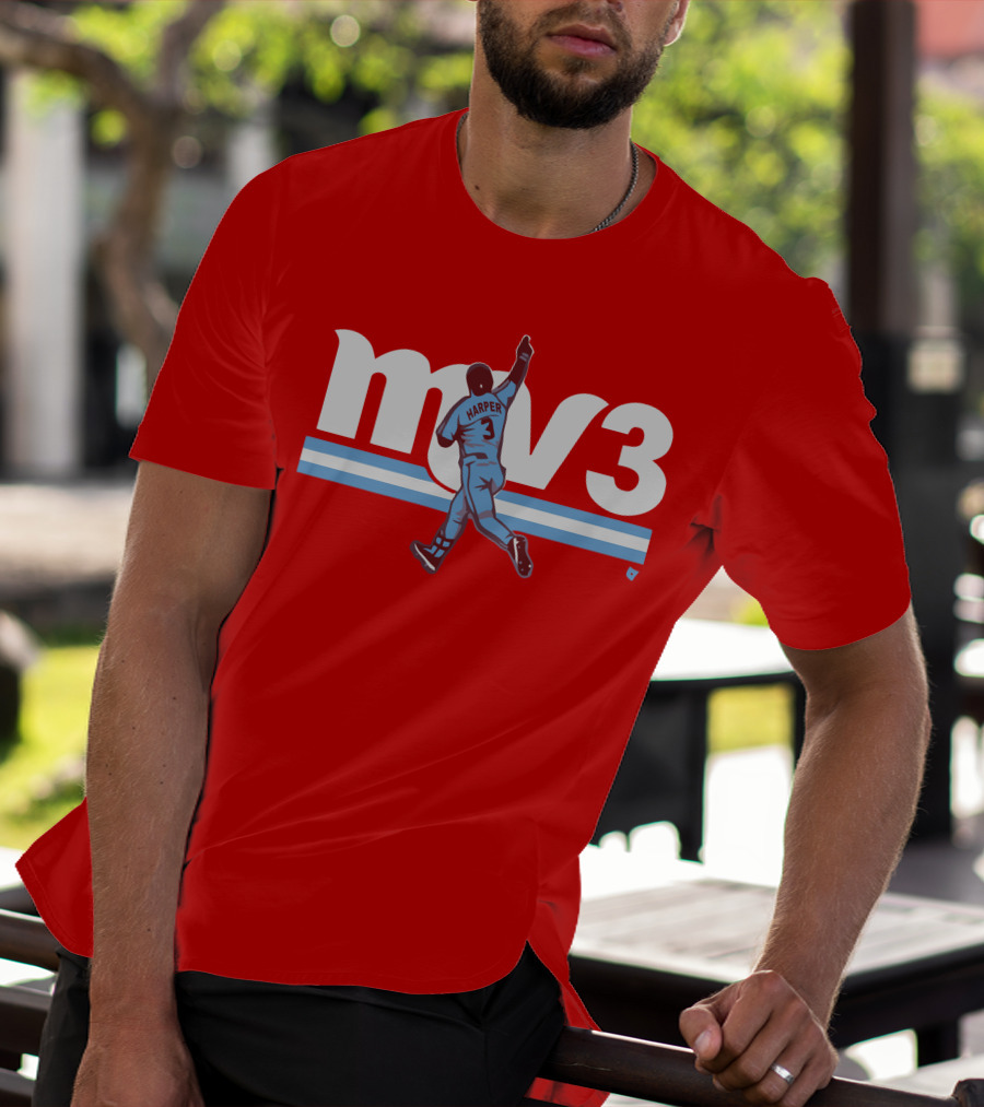 Mv3 Bryce Harper Athletic Tribute Jumping T-Shirt
