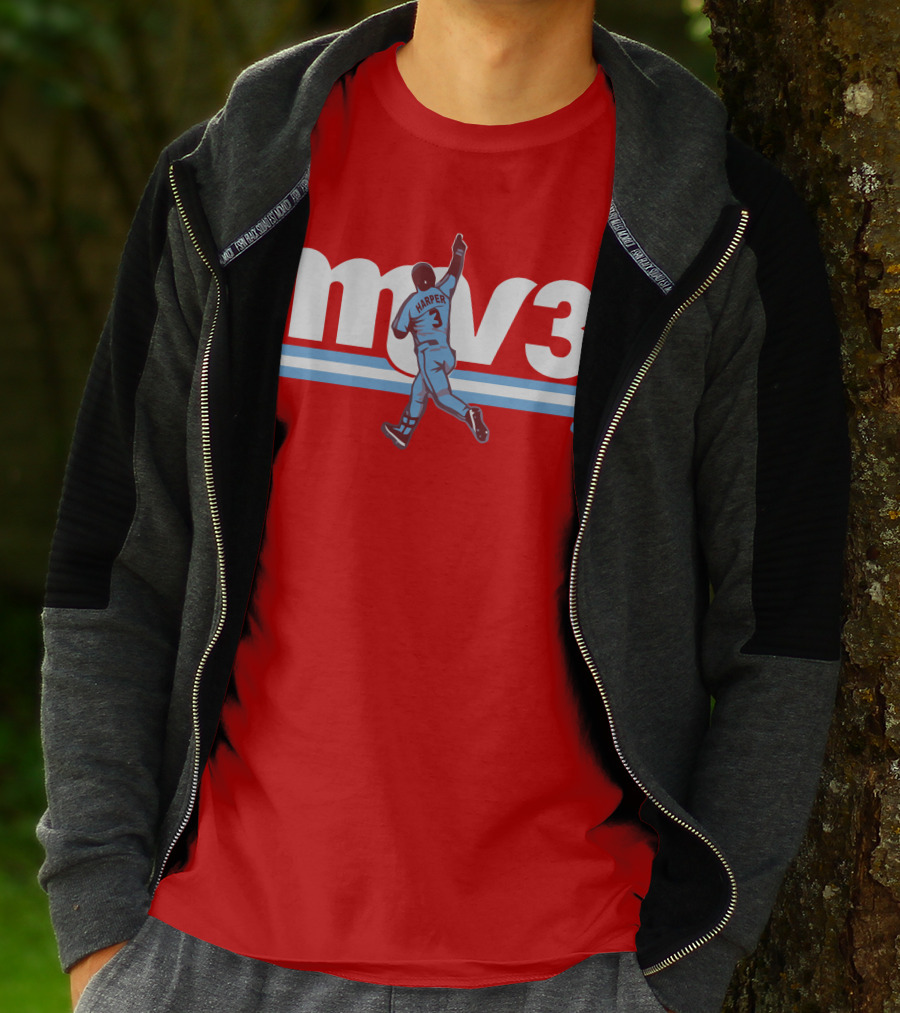 Mv3 Bryce Harper Athletic Tribute Jumping T-Shirt