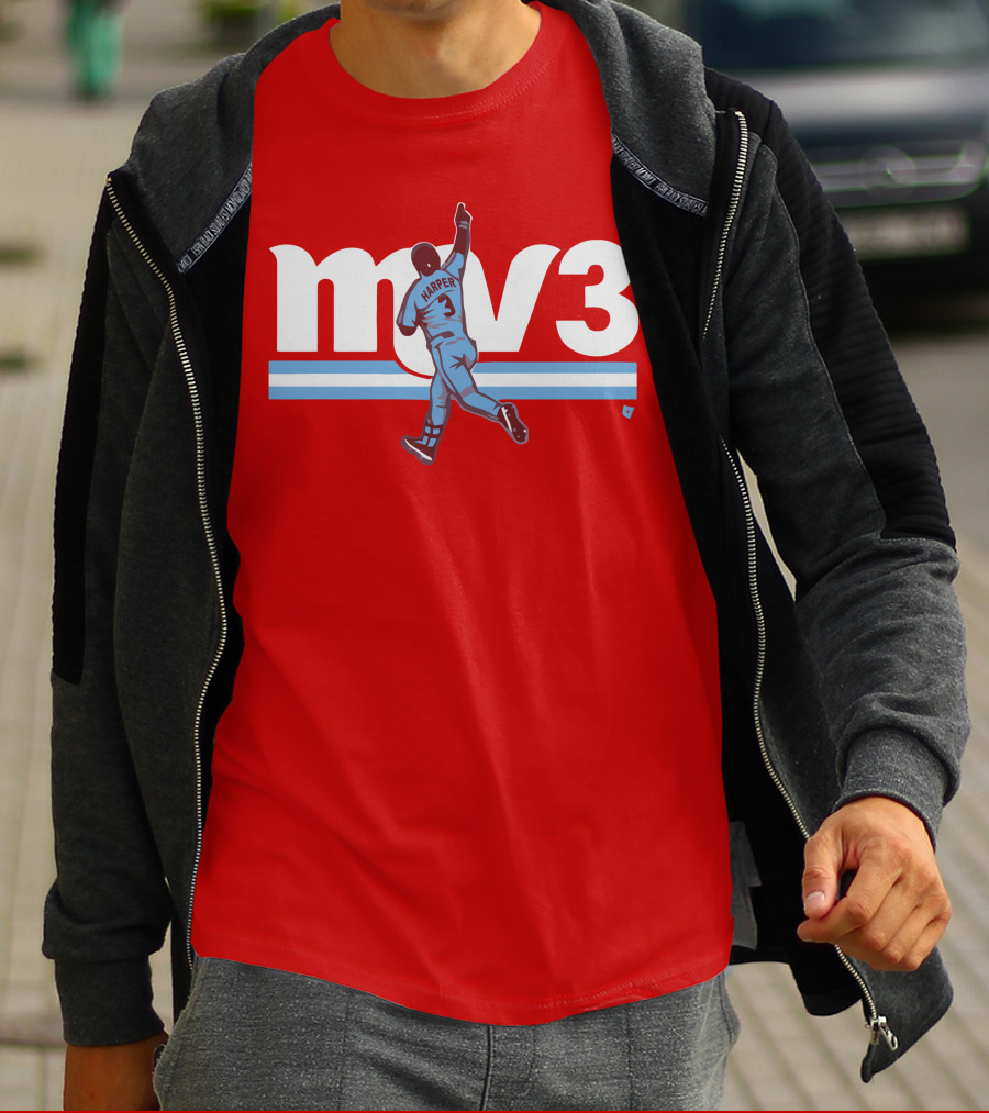 Mv3 Bryce Harper Athletic Tribute Jumping T-Shirt